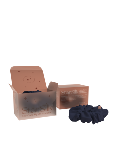 Svilena elastika za lase Midnight Blue LARGE