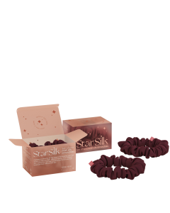 Svilena elastika za lase Burgundy Sky MIDI