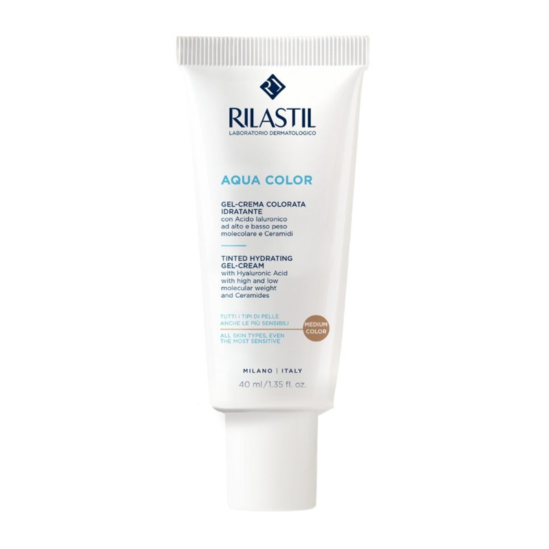 Rilastil Aqua Color obarvana CC gel krema MEDIUM