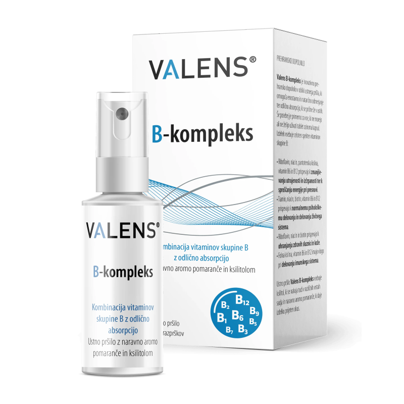 Valens B-kompleks ustno pršilo