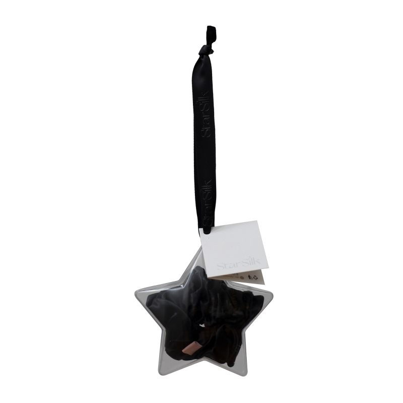 Svilena elastika za lase Black Moon All Stars, LARGE