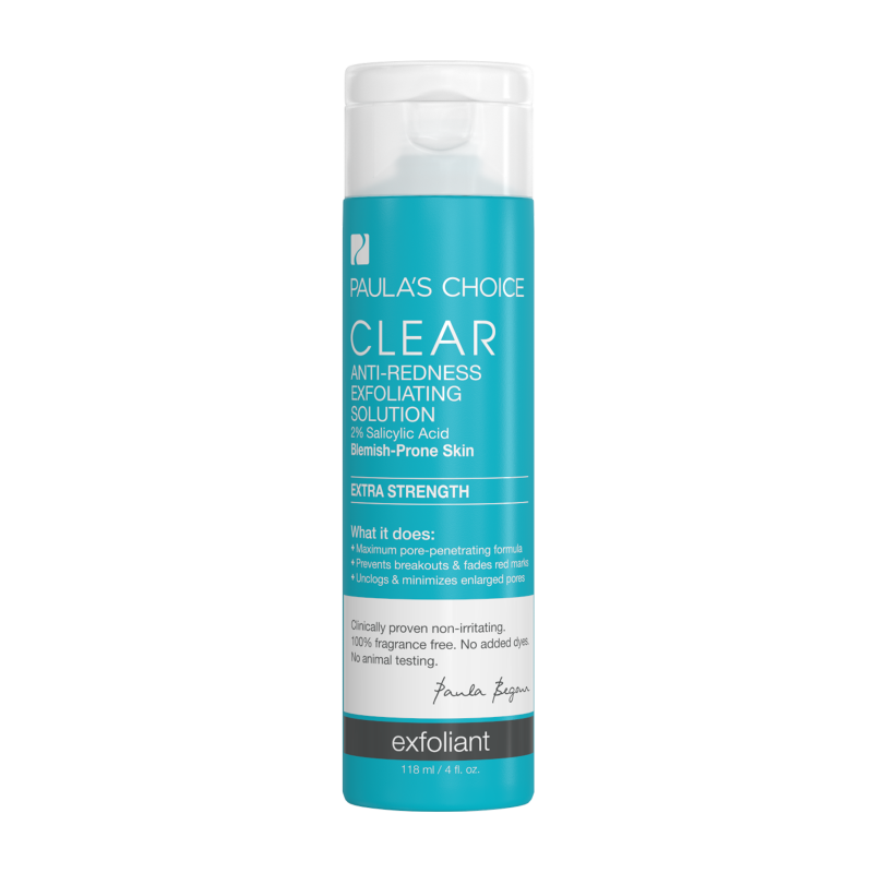 Clear Extra Strength Anti-Redness Exfoliating Solution With 2% Salicylic Acid