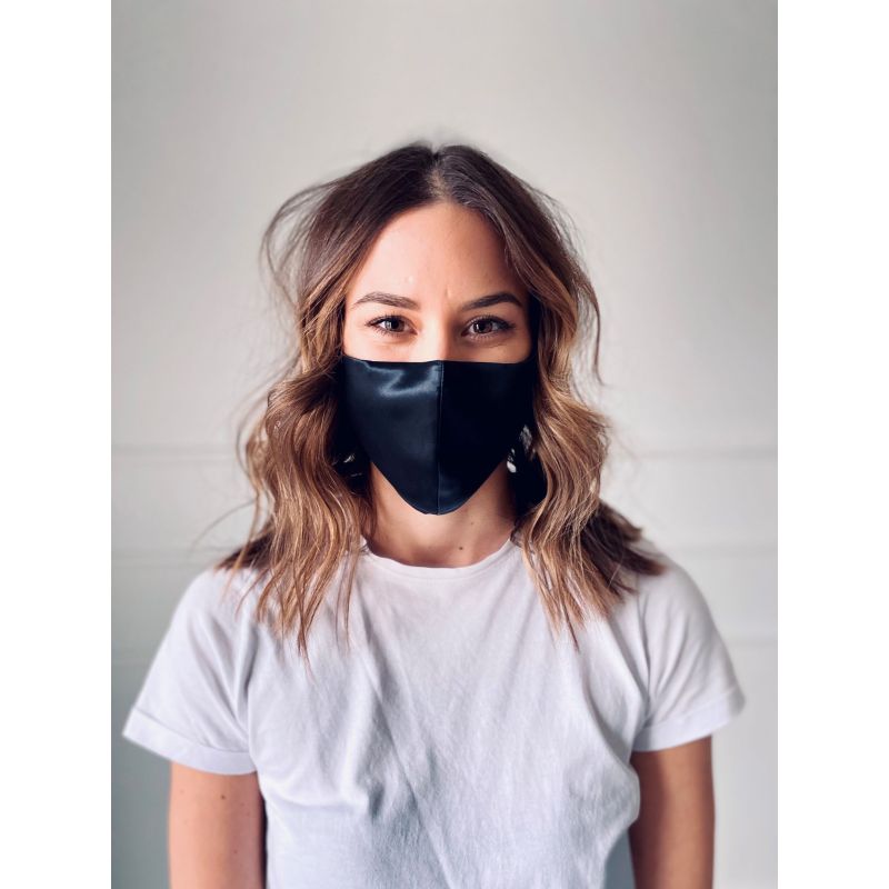 Svilena maska za obraz Black Moon