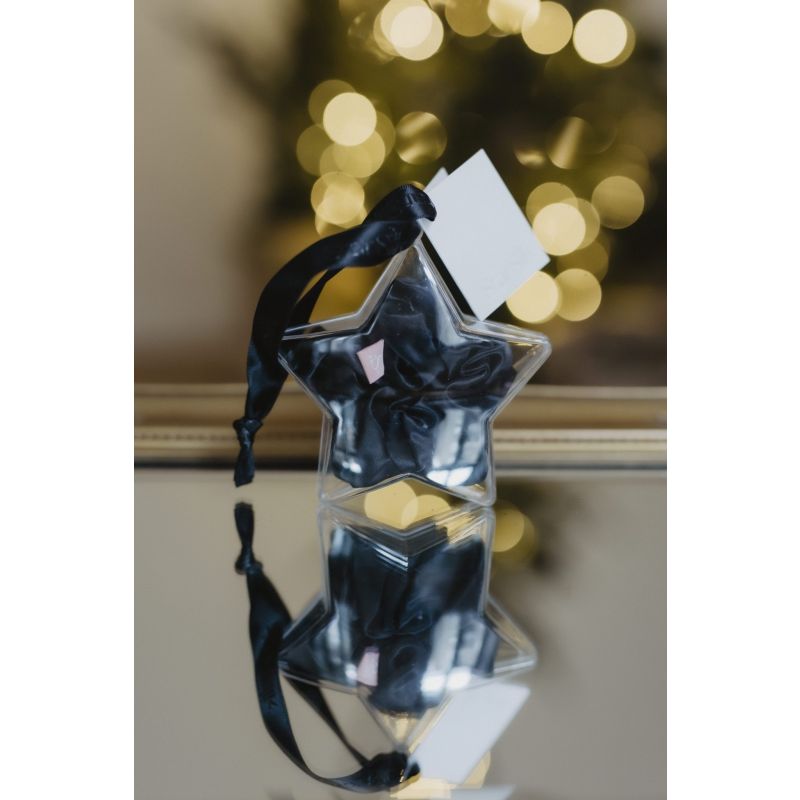 Svilena elastika za lase Black Moon All Stars, LARGE