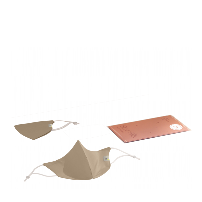 Superskin svilena maska za obraz, bež