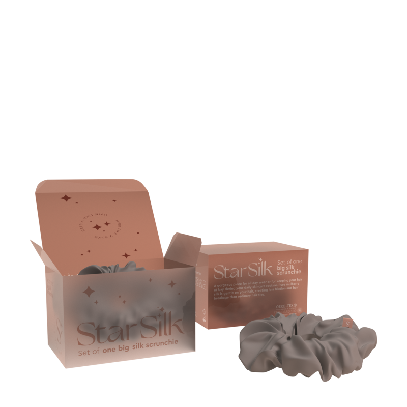 Svilena elastika za lase Silver Stardust LARGE