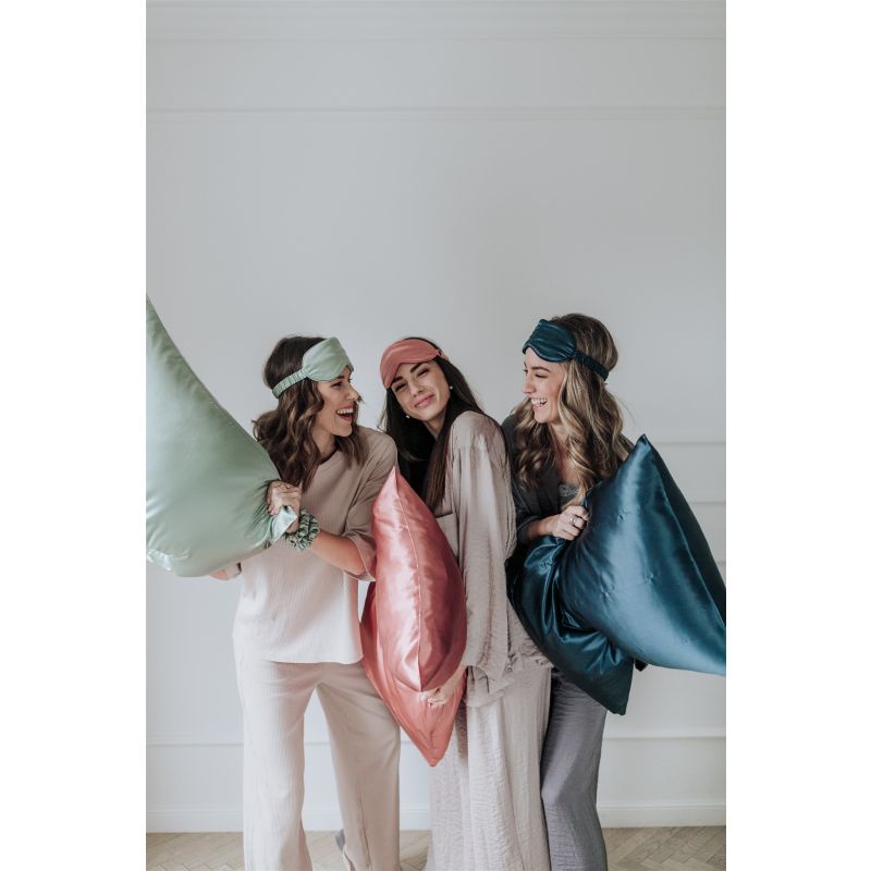 Svilena spalna maska Midnight Blue