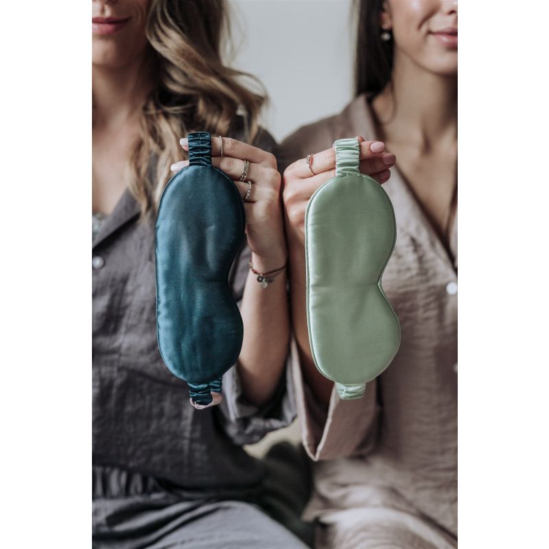 Svilena spalna maska Midnight Blue