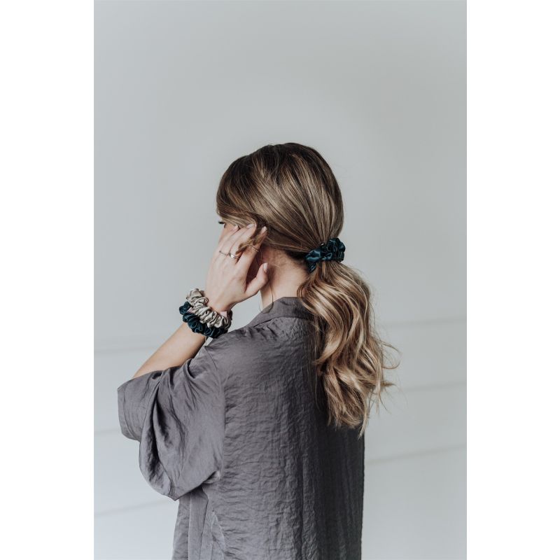 Svilena elastika za lase Midnight Blue All Star, LARGE