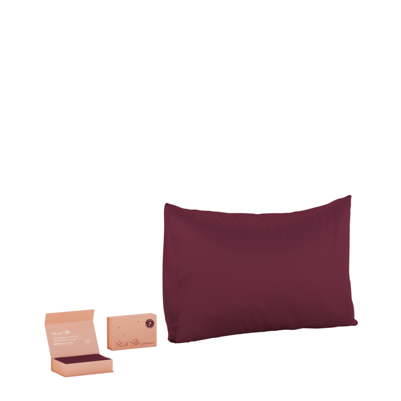 Svilena prevleka za blazino Burgundy Sky 50 x 70 cm