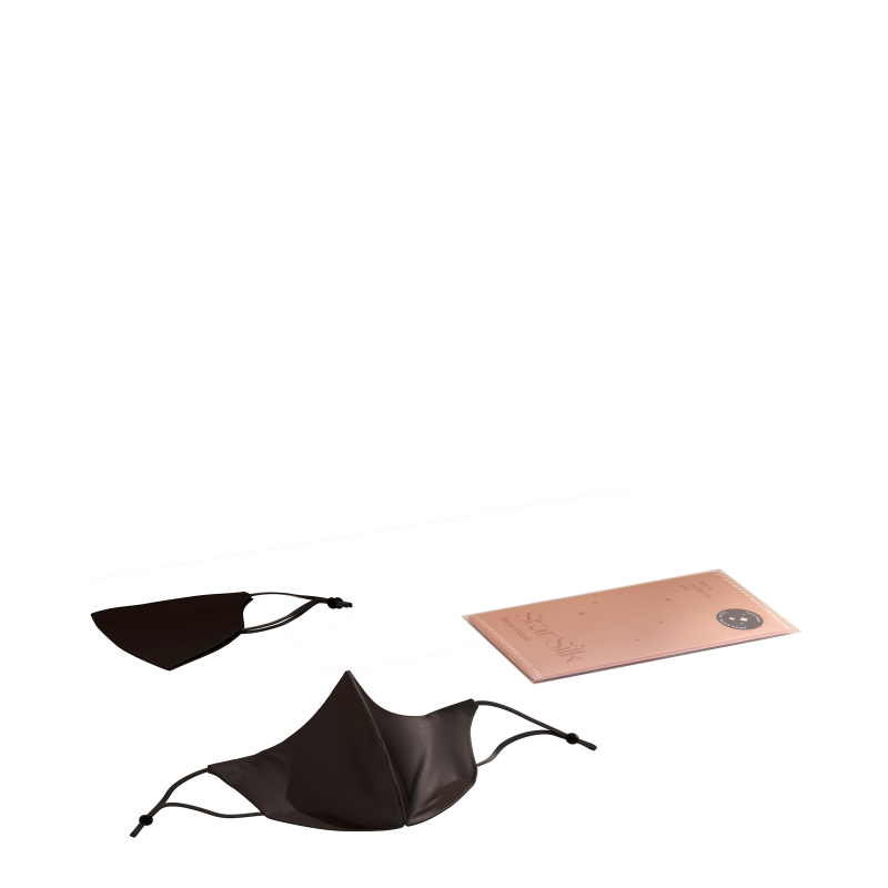 Svilena maska za obraz Black Moon