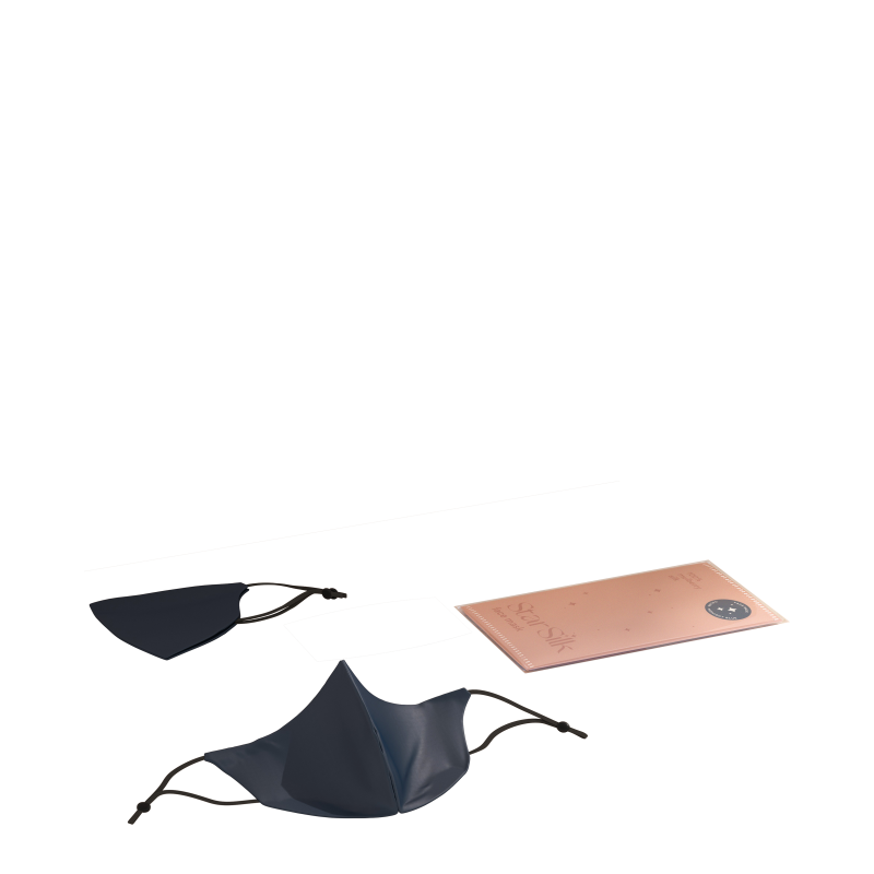 Svilena maska za obraz Midnight Blue