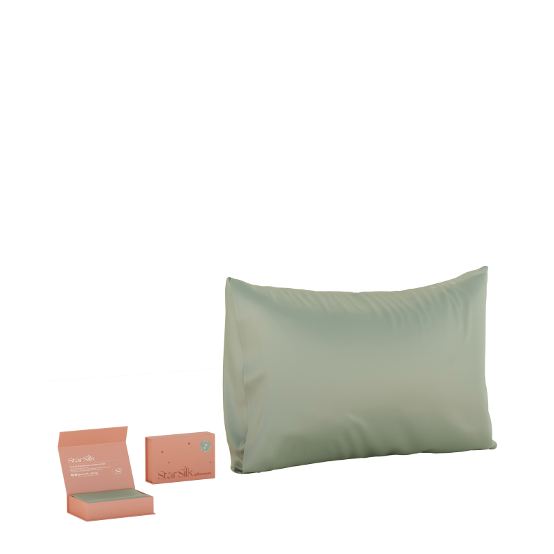 Svilena prevleka za blazino Green Aurora 50 x 70 cm