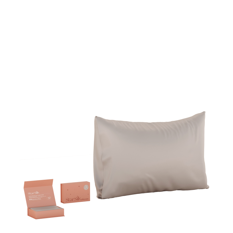 Svilena prevleka za blazino Silver Stardust 50 x 70 cm