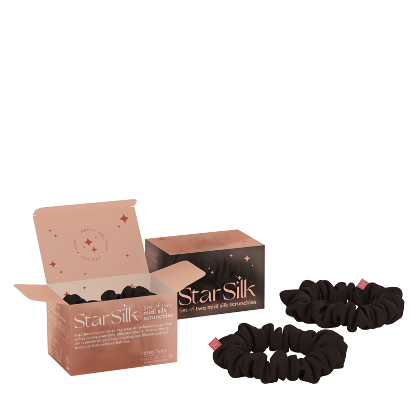 Svilena elastika za lase Black Moon MIDI