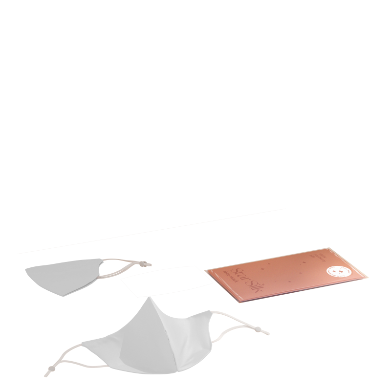 Svilena maska za obraz Twinkling White