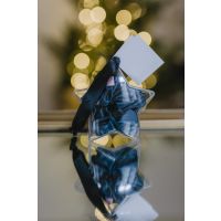 Svilena elastika za lase Midnight Blue All Star, LARGE