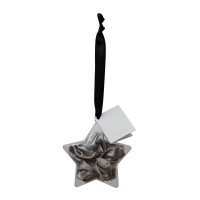 Svilena elastika za lase Silver Stardust All Stars, LARGE