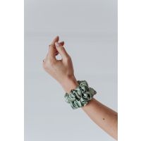 Svilena elastika za lase Green Aurora All Star, LARGE