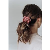 Svilena elastika za lase Daydream Pink LARGE