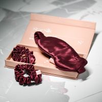 Svilena spalna maska Burgundy Sky