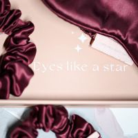 Svilena elastika za lase Burgundy Sky MIDI