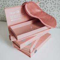 Svilena spalna maska Daydream Pink