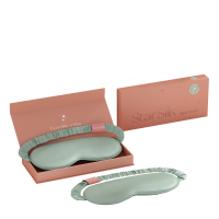 Svilena spalna maska Green Aurora