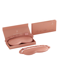 Svilena spalna maska Daydream Pink