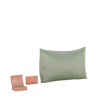 Svilena prevleka za blazino Green Aurora 60 x 80 cm