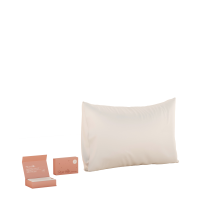 Svilena prevleka za blazino Twinkling White 50 x 70 cm