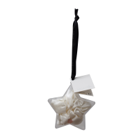 Svilena elastika za lase Twinkling White All Stars, LARGE